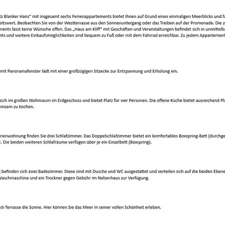 Trutz Blanker Hans - Duenenstr 19, App 7 아파트 베닝슈테트